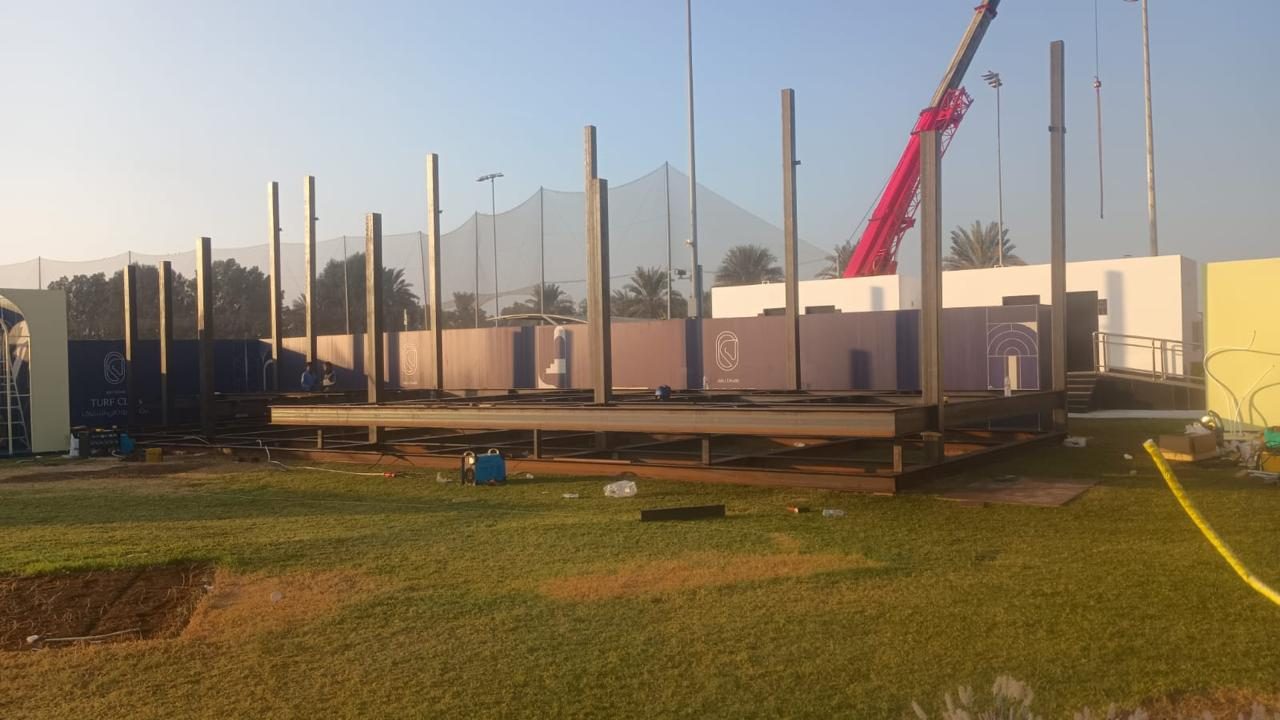 Structural steel erection on an AL NIMRA site — photograph 15