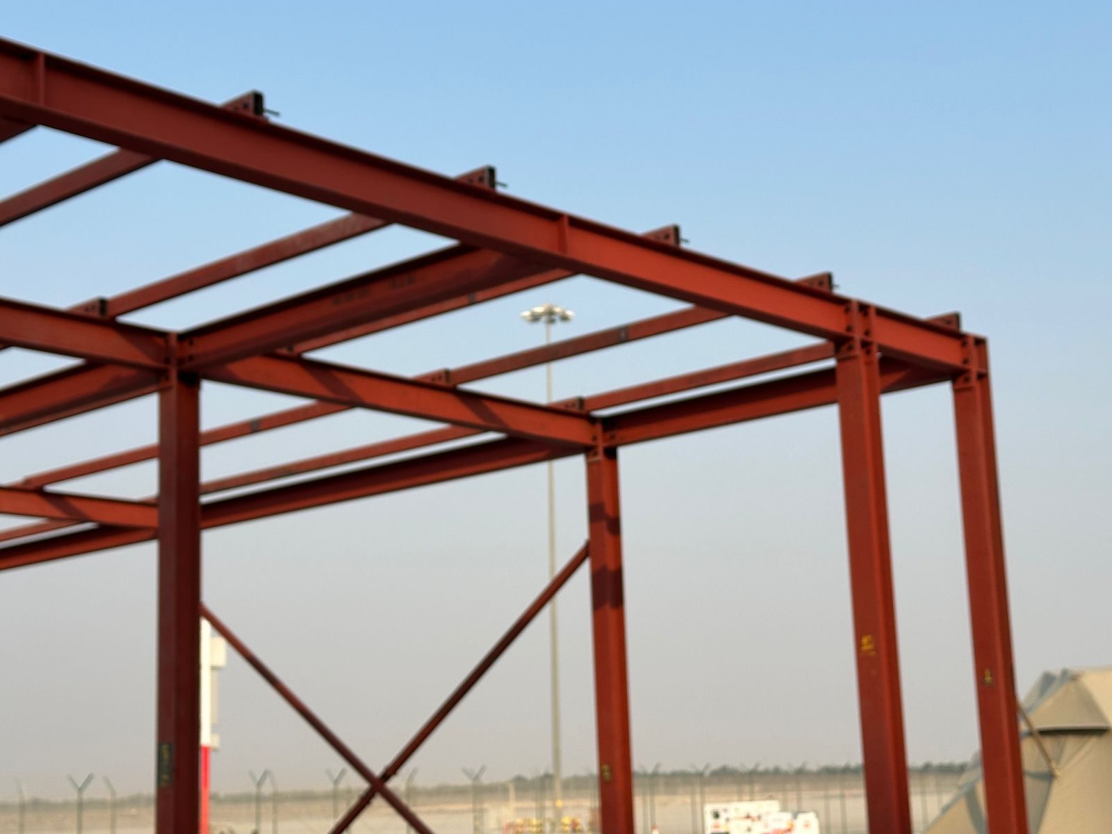 Structural steel erection on an AL NIMRA site — photograph 23