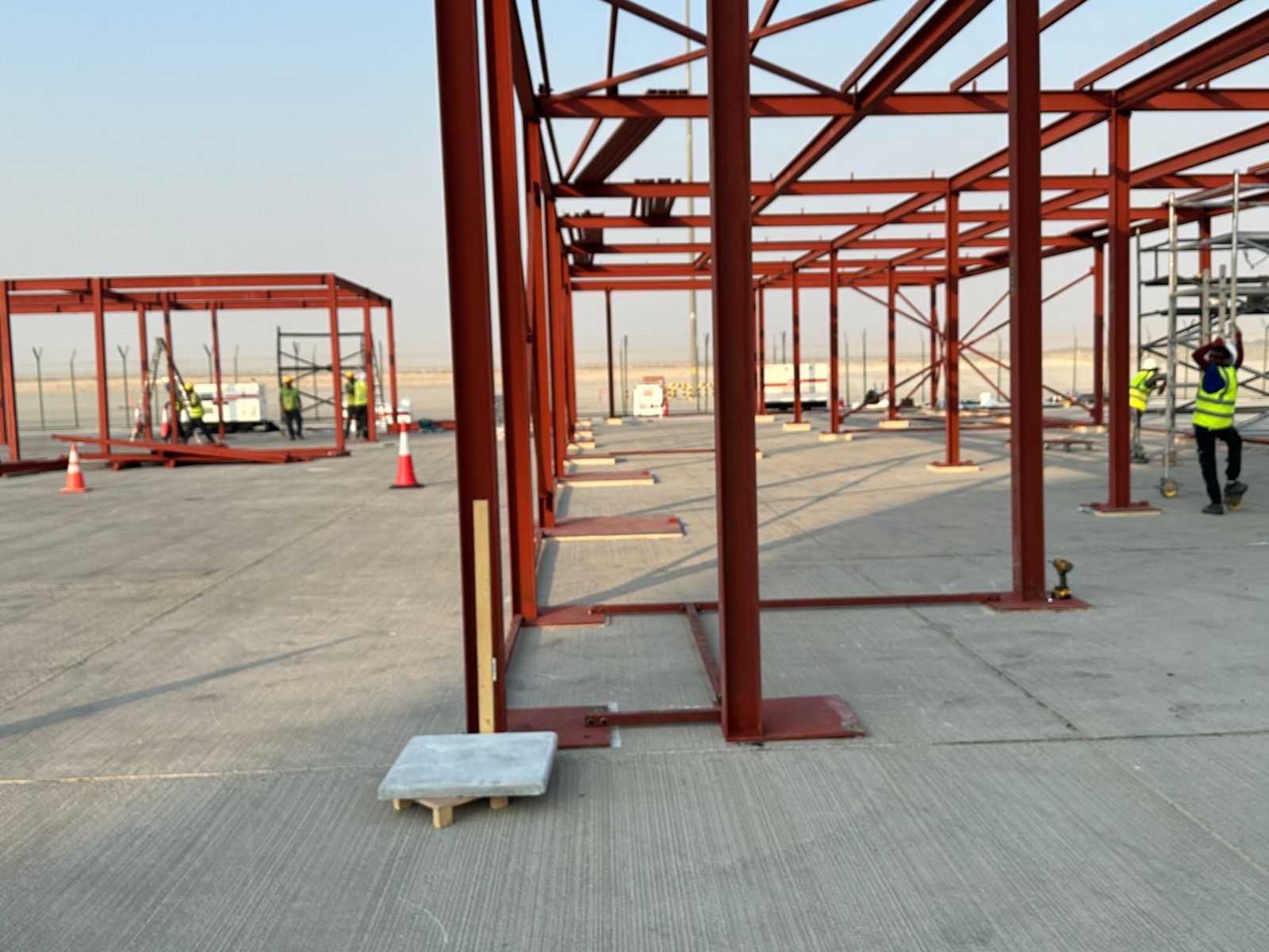Structural steel erection on an AL NIMRA site — photograph 24