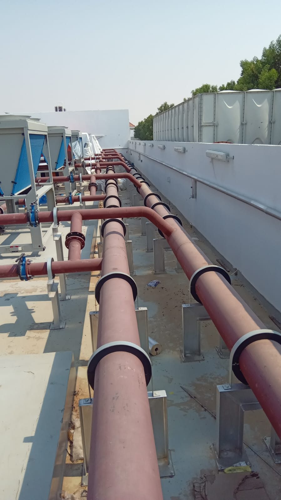 Chilled water pipework and cooling plant installed by AL NIMRA — photograph 11