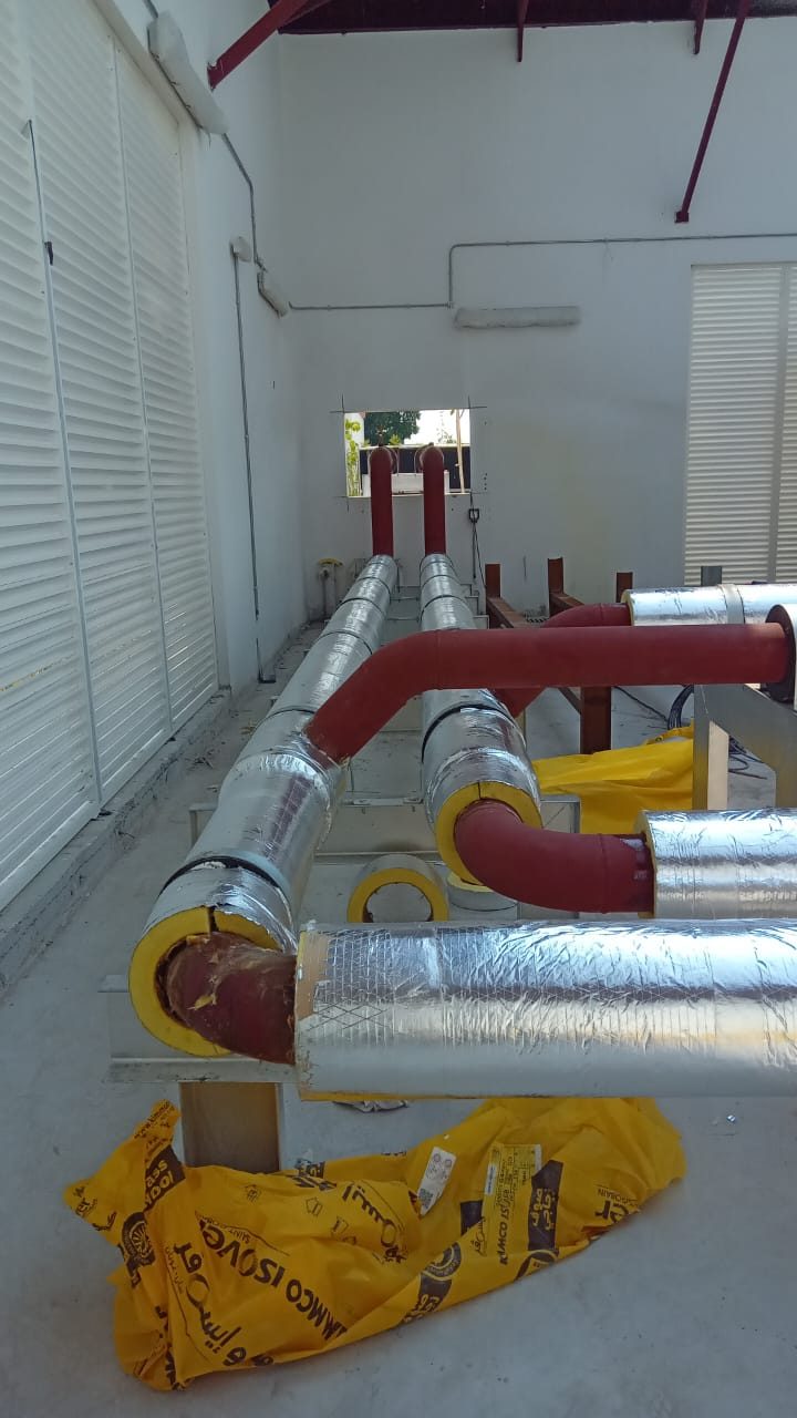 Chilled water pipework and cooling plant installed by AL NIMRA — photograph 15