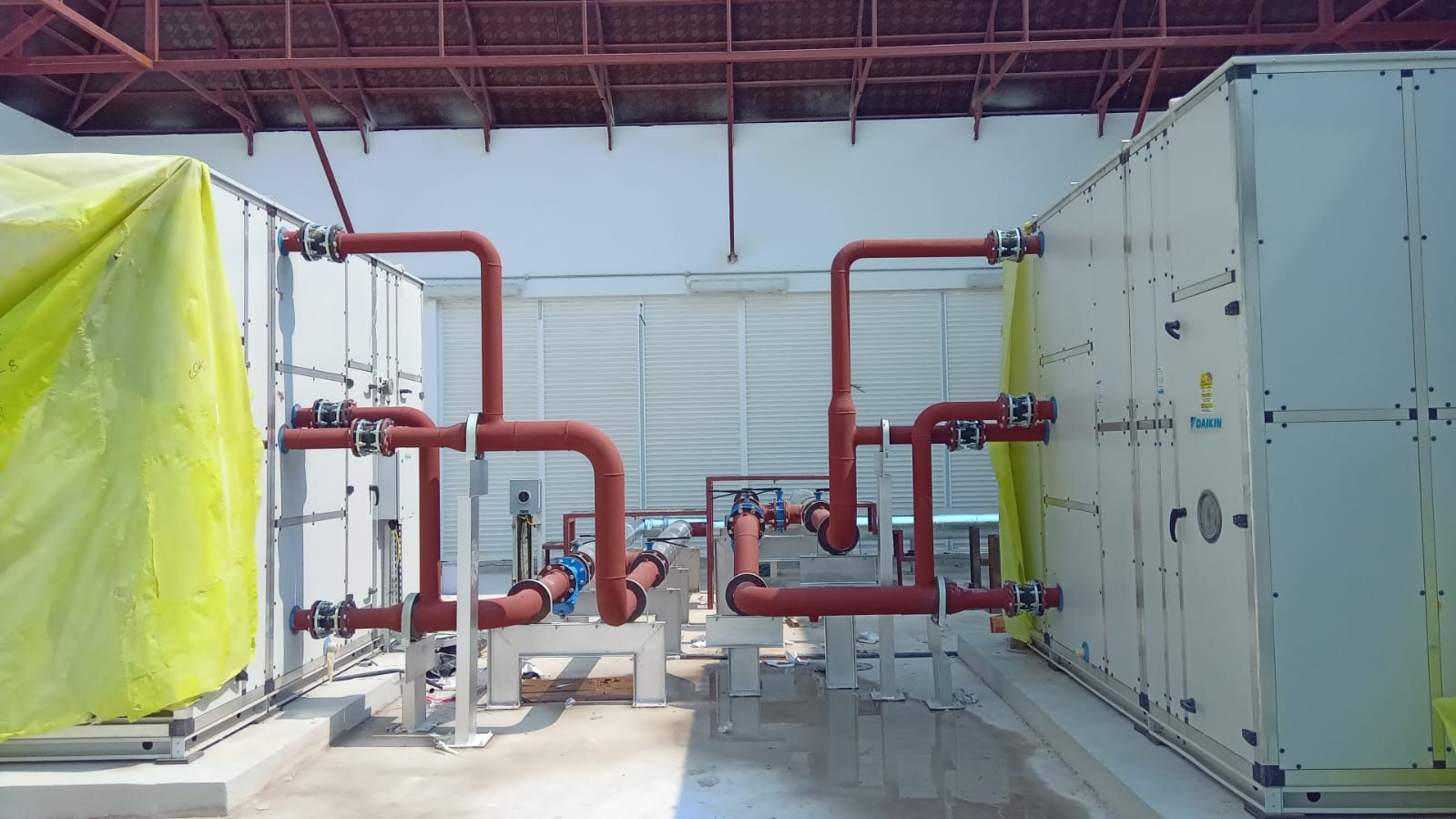 Chilled water pipework and cooling plant installed by AL NIMRA — photograph 22