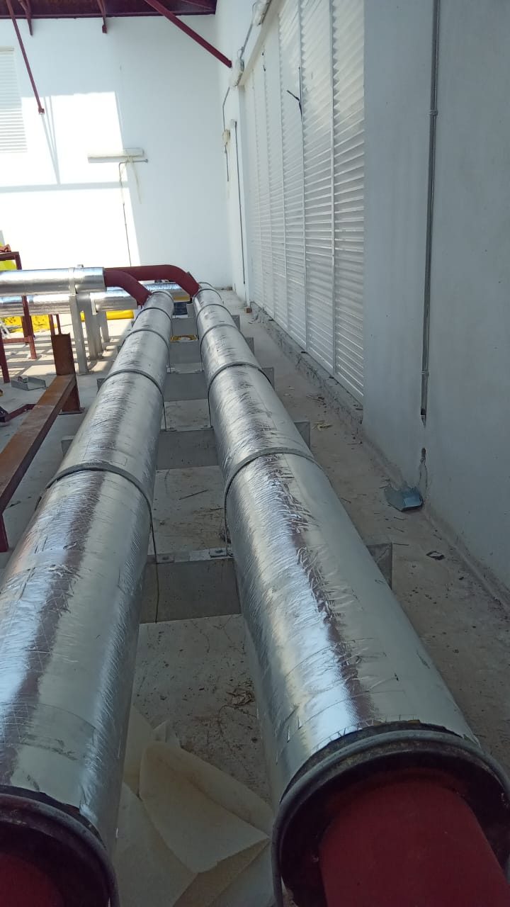 Chilled water pipework and cooling plant installed by AL NIMRA — photograph 25