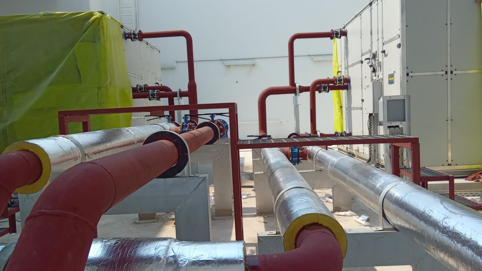 Chilled water pipework and cooling plant installed by AL NIMRA — photograph 27