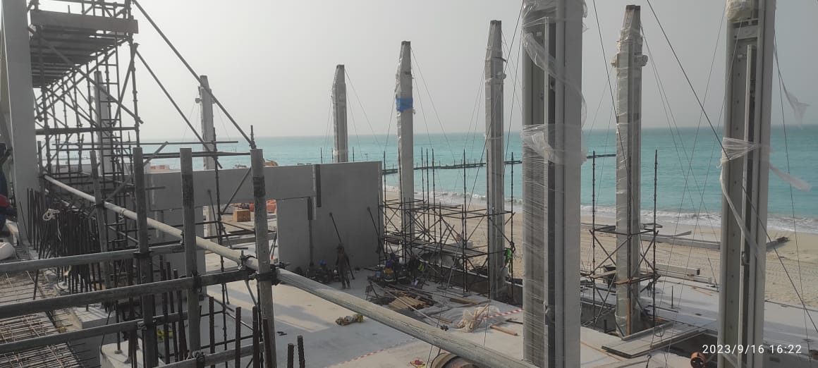 Structural steel erection on an AL NIMRA site — photograph 35