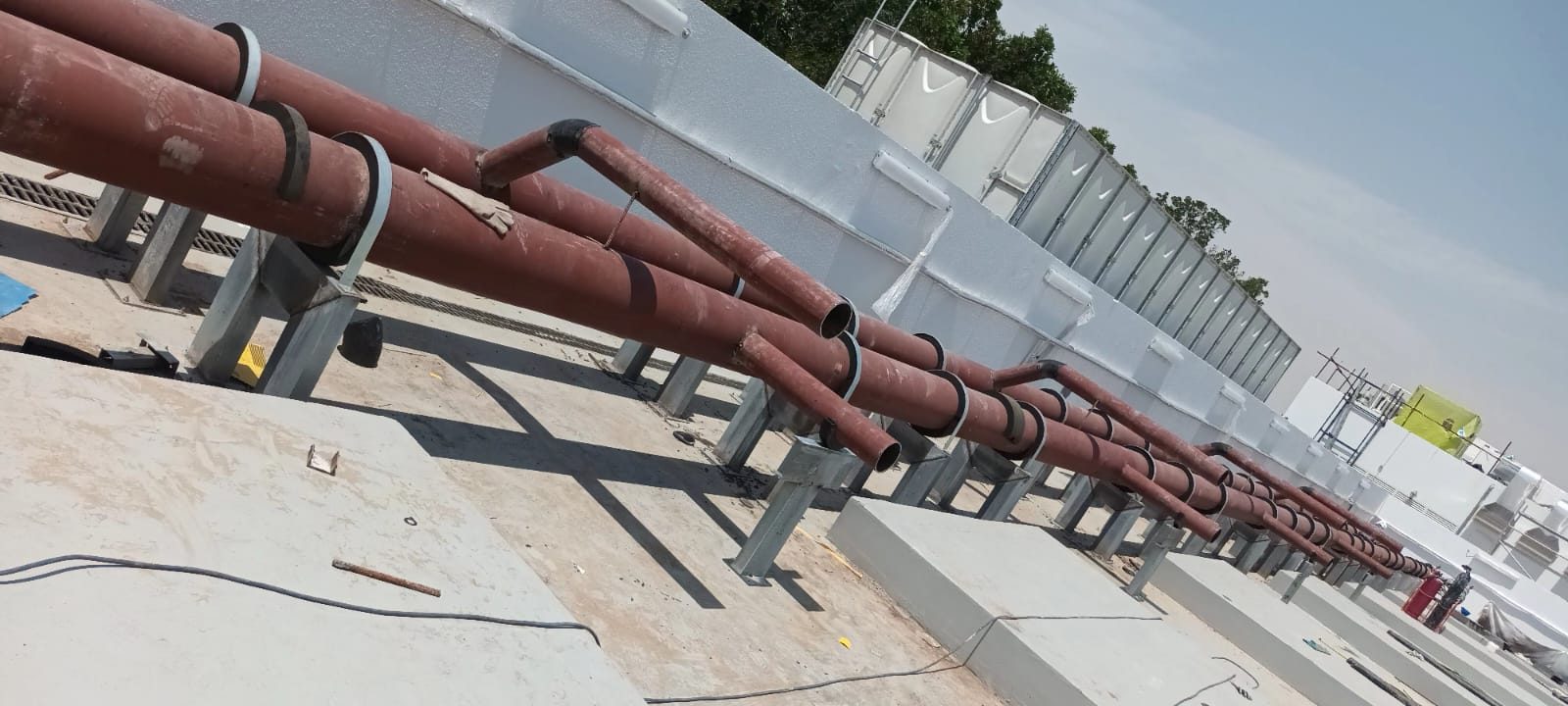 Chilled water pipework and cooling plant installed by AL NIMRA — photograph 34